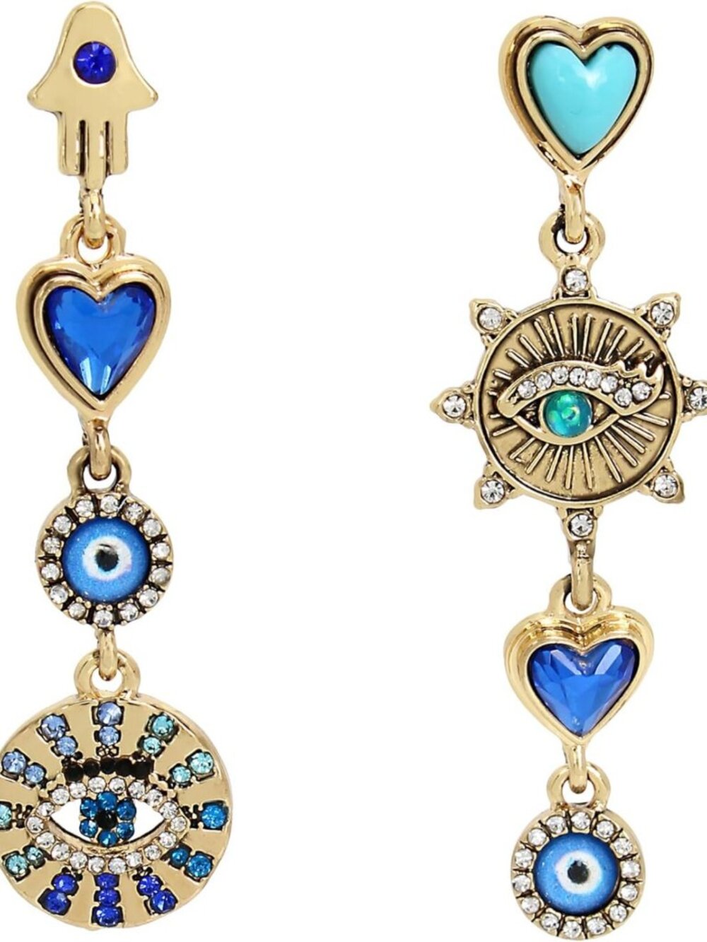 Chic Evil Eye Linear Earrings for Women | Trendy Boho Jewelry Accessory